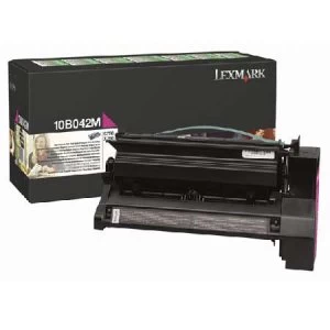 Image of Lexmark 10B042M Magenta Laser Toner Ink Cartridge