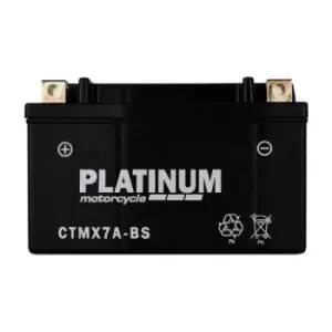 Image of Platinum Motorcycle Starter Battery CTMX7A-BS 12V 7Ah 100CCA Wc 1 Year Guarantee