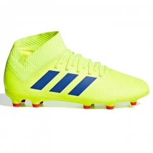 Image of adidas Nemeziz 18.3 Junior FG Football Boots - SolYellow/Blue