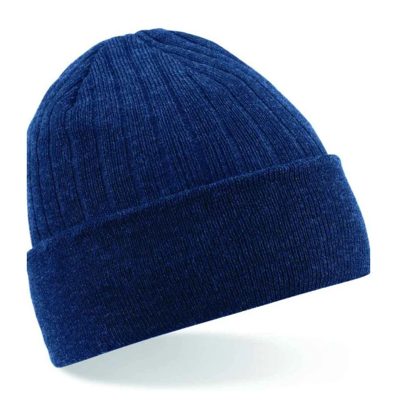 Image of Beechfield Beechfield Men Thinsulate Beanie in Navy Navy One Size Male 5063527292360