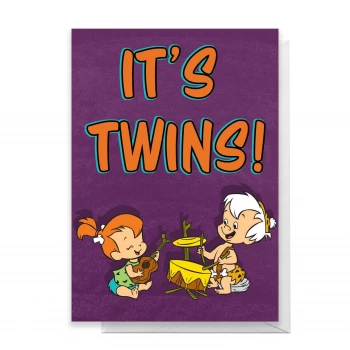 Image of Flintstones It's Twins Greetings Card - Standard Card