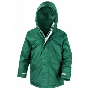 Image of Result Childrens/Kids Core Winter Parka Waterproof Windproof Jacket (3-4) (Bottle Green)
