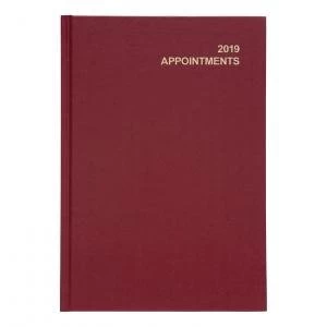 Image of Office 2019 Appointment Diary Day To Page A5 Red 941142