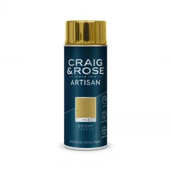 Image of Craig & Rose Artisan Gold Bright Effect Spray Paint
