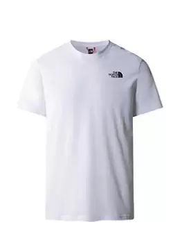 Image of The North Face Mountain Outline T-Shirt, White/Black, Size L, Men