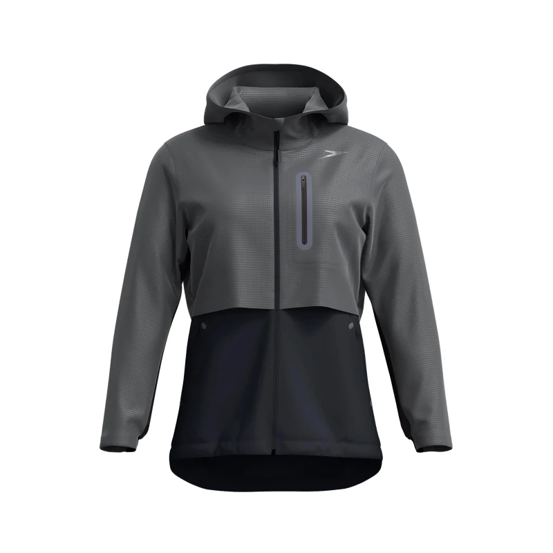 Image of Speedo Womens Pro 1/4 Zip Fleece Black/Grey female 8 (XS)
