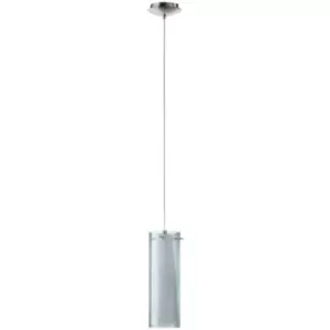 Image of Eglolighting - Eglo Pinto Nero - 1 Light Ceiling Pendant Satin Nickel, E27