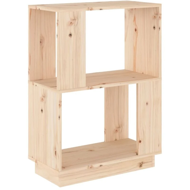 Image of VIDAXL Book Cabinet/Room Divider 51x25x70cm Solid Wood Pine Vidaxl 8720286905722