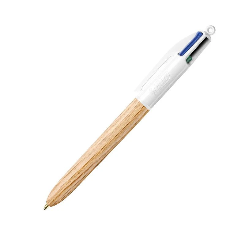 Image of Bic 4 Colour Wood Effect - Single Multicolor Unisex
