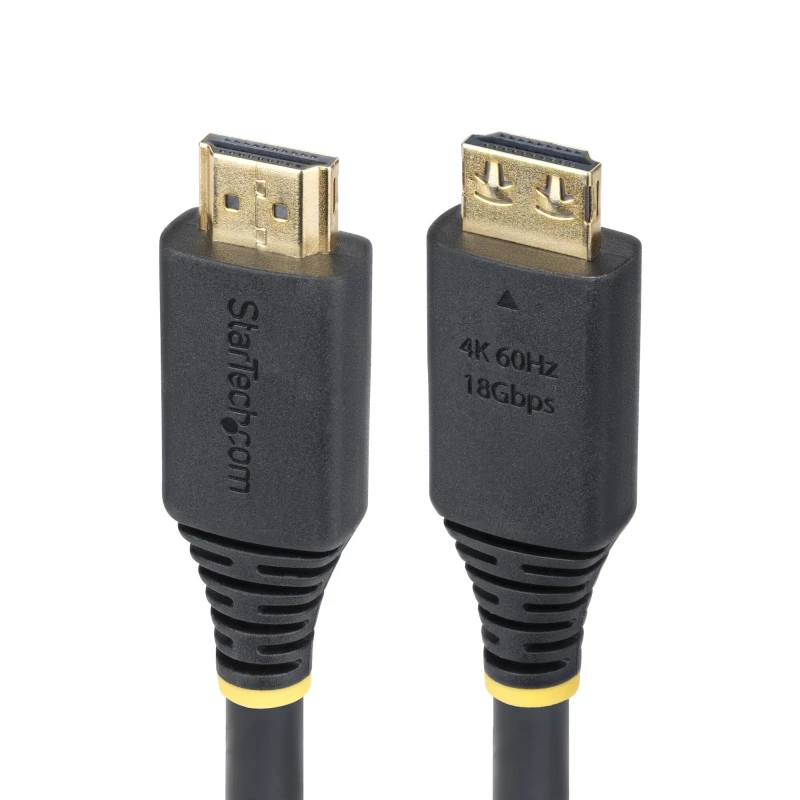 Image of StarTech.com StarTech.com 5m (16ft) High Speed HDMI Cable with Gripping Connectors, 4K 60Hz/1440p 144Hz, HDR10/HDCP 2.2/ARC, 18Gbps, Ultra HD HDMI Cor