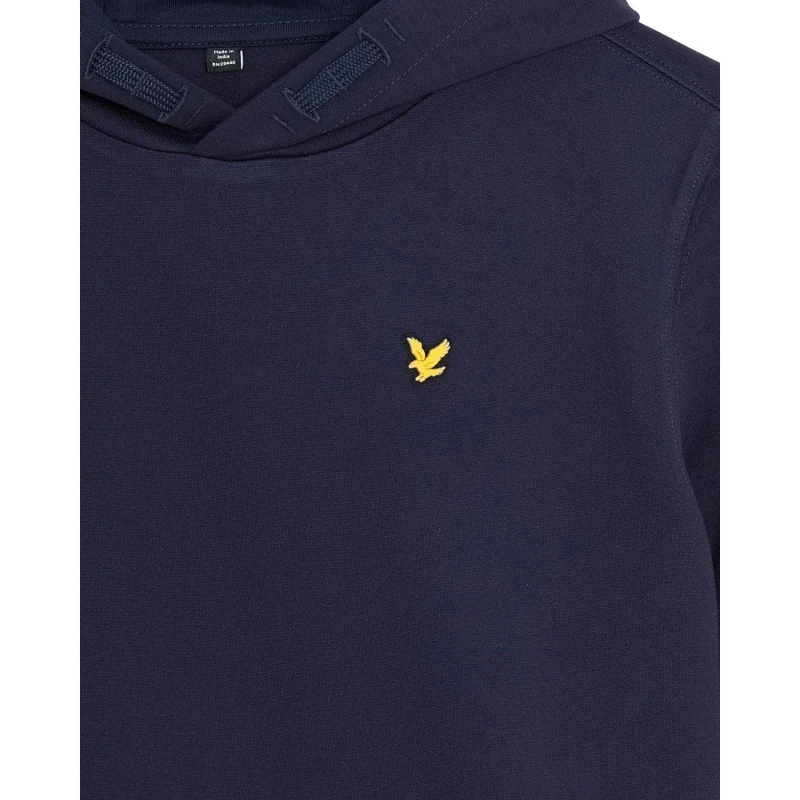 Image of Lyle and Scott Kids Fleece Over the Head Hoodie Dark Navy male 8-9 Years