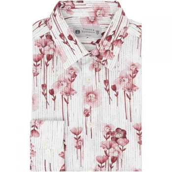 Image of Turner and Sanderson Lyme Floral Printed Shirt - White