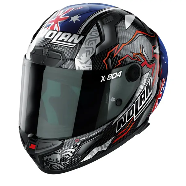 Image of Nolan X-804 RS Ultra Carbon Stoner 10th Anniversary 026 Replica Full Face Helmet Size L