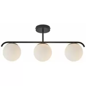 Image of Nordlux Grant Globe Ceiling Light Black, E14