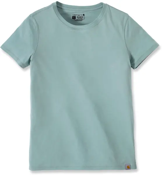 Image of Carhartt Relaxed Fit Lightweight Crewneck Ladies T-Shirt, green, Size L for Women