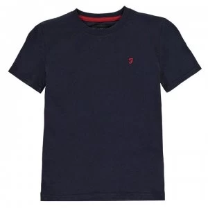 Image of Farah Denny T Shirt - Navy Blazer
