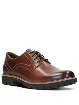 Image of Clarks Batcombe Hall Shoes - Dark Tan, Dark Tan, Size 8, Men