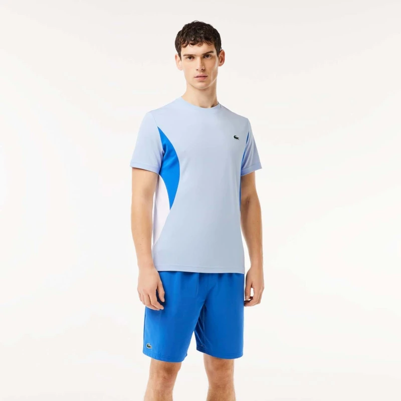 Image of Lacoste Tennis x Novack Djokovic T-Shirt - Blue Blue S