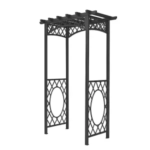 Image of Rowlinson Wrenbury Square Top Metal Garden Arch