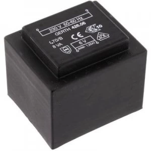 Image of PCB mount transformer 1 x 230 V 1 x 9 V AC 8 VA 888 mA