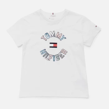 Image of Tommy Hilfiger Girls Sequins T-Shirt - White - 8 Years