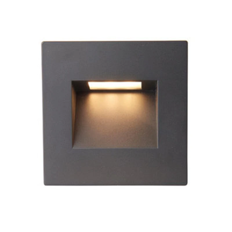 Image of Netlighting Albus CCT LED Outdoor Wall Guide Black 300040006500K IP65 Black