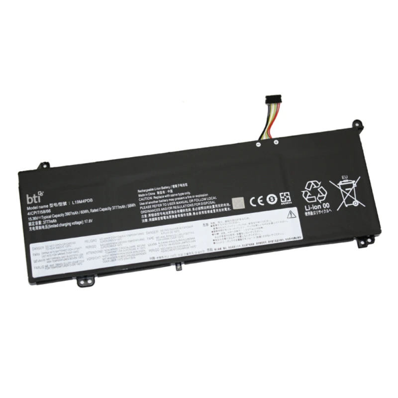 Image of BTI BTI L20M4PDB compatible 58Wh 4-cell battery for Lenovo THINKBOOK 14 15 G2 G3 G4 G5 L20M4PDB-BTI