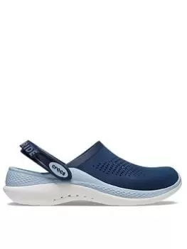 Image of Crocs Literide 360 Clog Flat Shoes - Navy, Size 7, Women