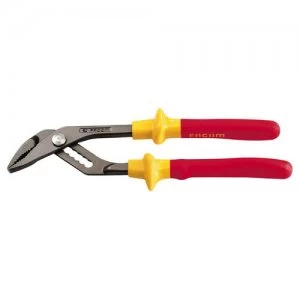 Image of Facom VDE Insulated Slim Nose Waterpump Pliers 250mm