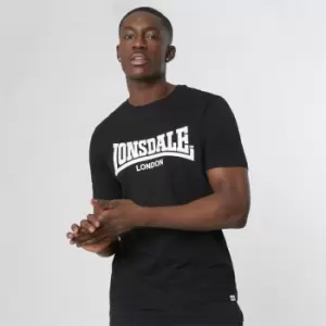 Image of Lonsdale Essentials Logo Tee - Black