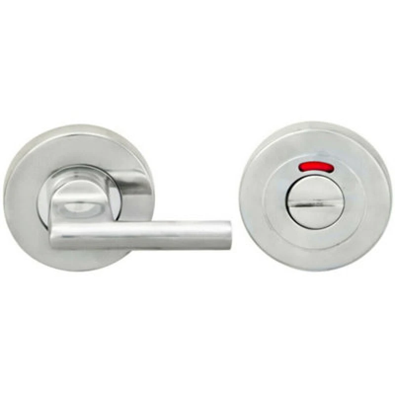 Image of Loops Disabled Turn Lock And Release Handle With Indicator Bright Stainless Steel Metallics unisex