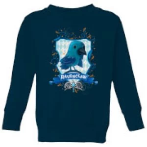 Image of Harry Potter Kids Ravenclaw Crest Kids Sweatshirt - Navy - 9-10 Years