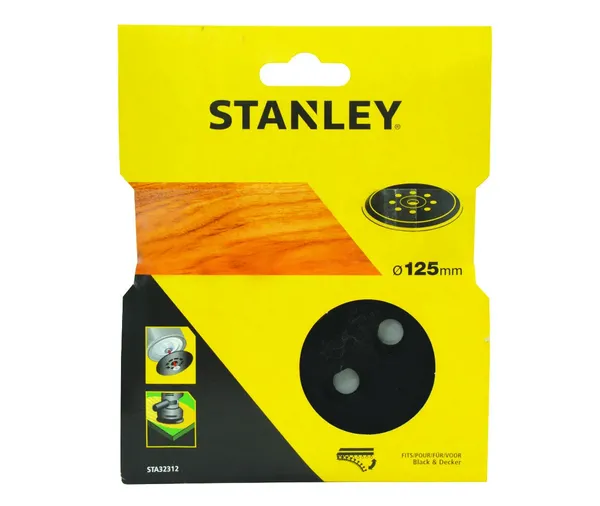 Image of Stanley Replacement Backing Pad for Black and Decker Sanders 125mm STA32312