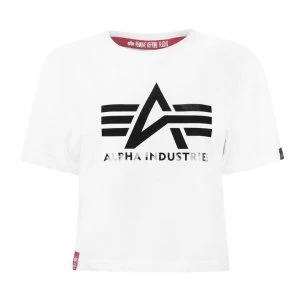 Image of Alpha Industries Big A T Shirt - White Black