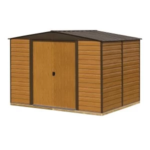 Image of Rowlinson 10 x 12 Woodvale Metal Apex Shed With Floor