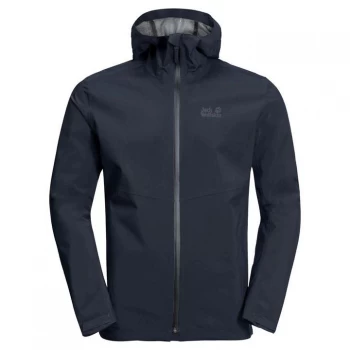 Image of Jack Wolfskin Pack Waterproof Jacket - Night Blue