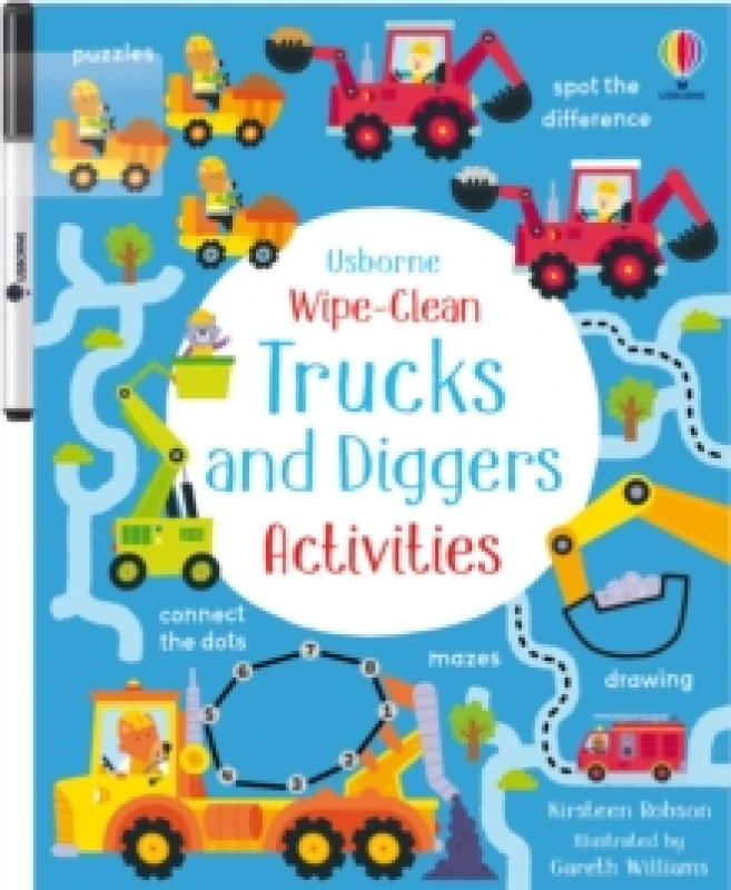 Image of Wipe-Clean Trucks and Diggers Activities Paperback / softback