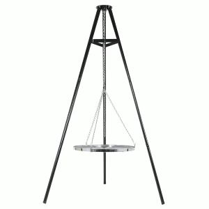 Image of La Hacienda Tripod with Adjustable Chrome Hanging Grill