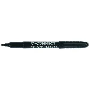 Image of Q-Connect Permanent Marker Bullet Tip Fine Black Pack of 10 KF02300
