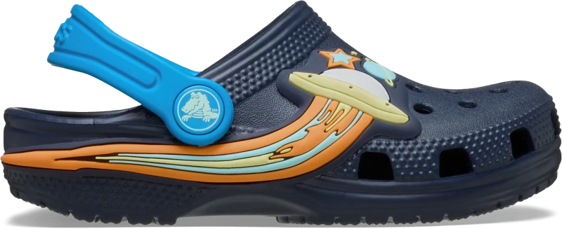 Image of Crocs Kids Toddler Classic UFO Lights Clogs Navy C9