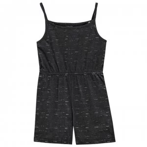 Image of Crafted Junior Girls Jersey Play Suit - Char Marl Glit