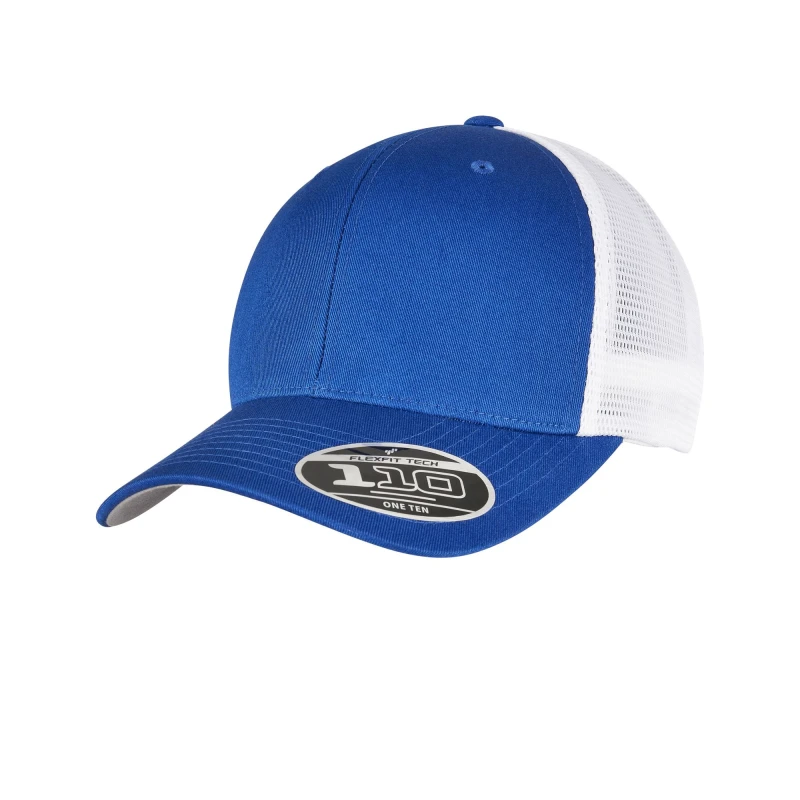 Image of Flexfit Flexfit Men 110 Mesh Two Tone Cap in Mid Blue Mid Blue One Size Male 5063300060643
