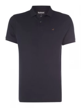 Image of Mens Barbour 1894 Warkworth short sleeve polo Blue
