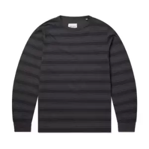 Image of Albam Stripe Long-Sleeve T-Shirt - Black