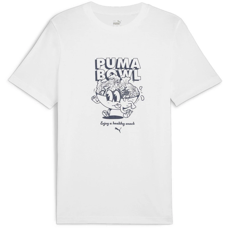 Image of Puma Graphics Bowl Tee T-Shirt Mens - White White S