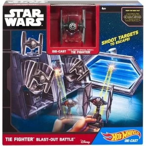 Image of Hot Wheels Star Wars TIE Fighter Blast-Out Battle Play Set