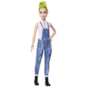 Image of Barbie Fashionista Doll - Green Striped Mohawk