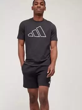 Image of Adidas Train Future Icons 3 Bar T-Shirt - Black