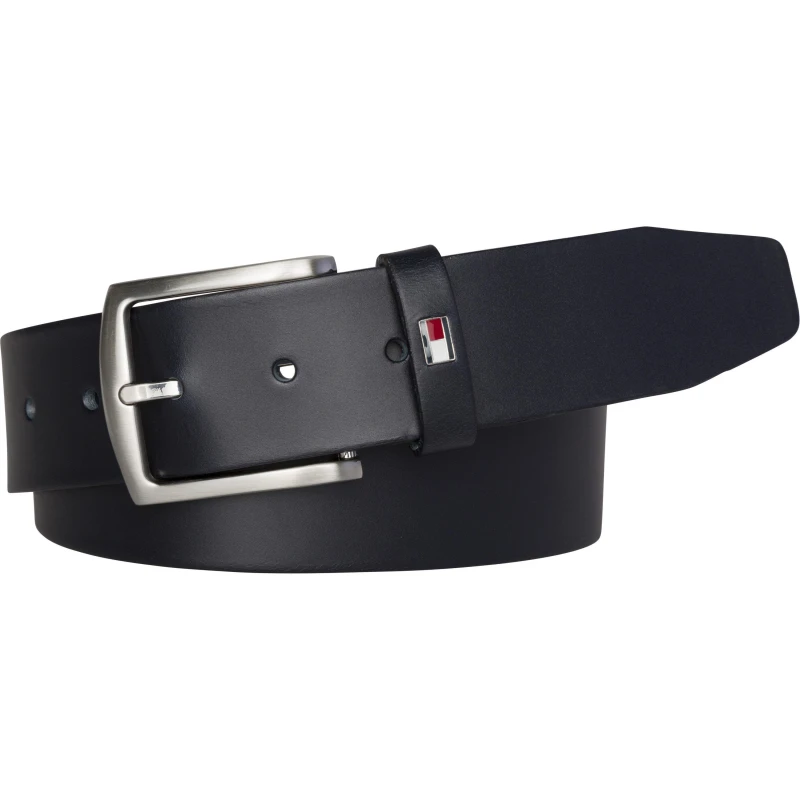 Image of Tommy Hilfiger Denton Leather Belt - Blue Blue L