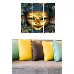 Image of MDF406905 Multicolor Decorative MDF Painting (3 Pieces)